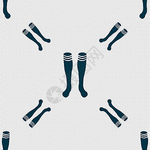 足球网格图标符号 无缝模式与几何纹理 矢量运动衣服玩家绑腿团队场地制服短袜竞赛游戏背景图片