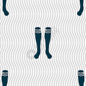 足球网格图标符号 无缝模式与几何纹理 矢量竞赛游戏团队玩家制服运动场地短袜绑腿衣服背景图片