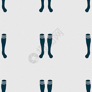 足球网格图标符号 无缝模式与几何纹理 矢量制服竞赛衣服游戏运动绑腿场地短袜团队玩家背景图片