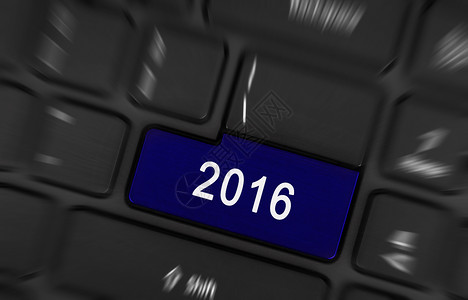 2016年蓝按钮商业插图键盘电脑笔记本日历背景图片