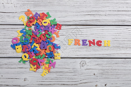 法语字母标签艺术高清图片