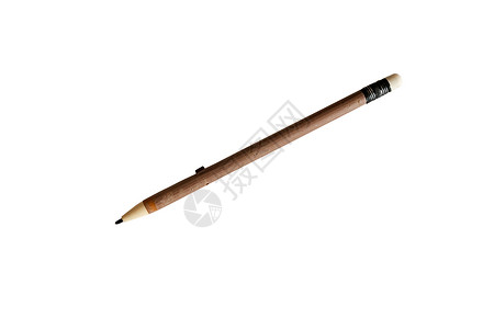 铅笔学习工具木头橡皮办公室黄色工作白色绘画背景图片