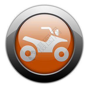 扁平车图标图标 按钮 立方图 ATV地形踪迹四边形四轮车标识越野摩托车赛车三轮车象形背景