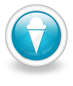 圣代图标图标 按钮 象形图冰淇淋圣代奶制品指示牌标识文字徽标牛奶纽扣插图锥体背景