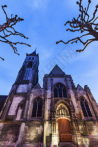 圣日耳曼昂莱蓝色的黄昏高清图片