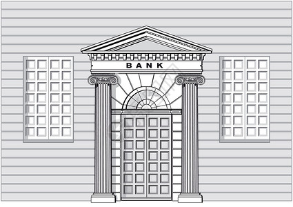 银行商业金融现金房子入口建筑储蓄财富银行业建造背景图片