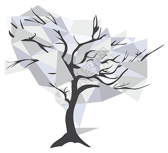 抽象树生长卷须植物漩涡环境插图电脑衬套夹子个性背景图片