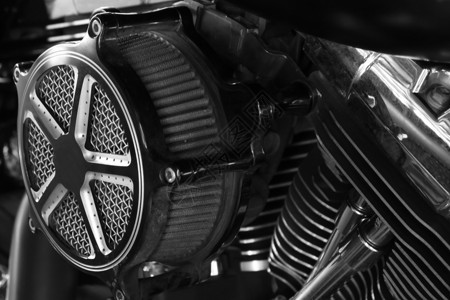 特写摩托车上的空气过滤器背景图片