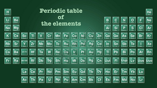 电子绿色元素的周期表实验室白色教育原子重量化学品化学金属液体气体插画