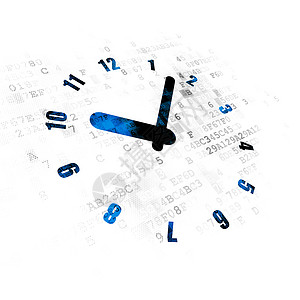 倒数数字素材数字背景上的时间概念时钟倒数屏幕技术日程白色历史灰色手表蓝色展示背景