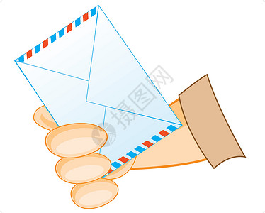 韩文邮政信封背景图片