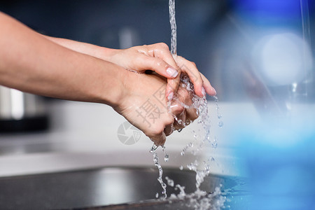 妇女洗手的作物形象运动脸盆清洁度保健厨房手指皮肤裁剪卫生洗涤背景图片