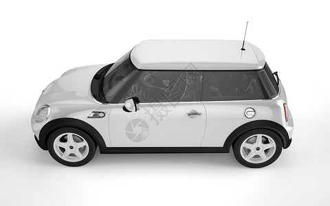 白色背景的小型运动车嘲笑车辆工作室标识汽车运动小样背景图片