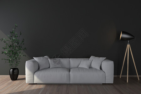 壁画背景空白沙发小样插图地面广告房间嘲笑背景图片