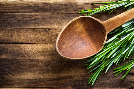 木勺用具厨房食物乡村服务木头棕色工具厨具烹饪背景图片