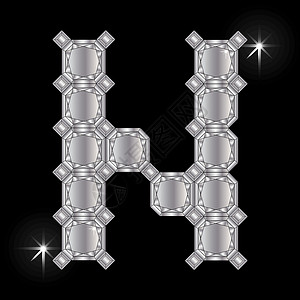 金属字母几何形状技术体积几何学字体写作宝石星星多边形珠宝耀斑背景图片