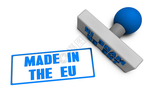 欧盟认证以欧盟印章制成邮票插图食物创造力审查验证菜刀认证产品联盟背景