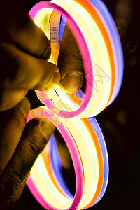 彩灯 荧光 neo展示音乐夜店光盘派对技术紫外线俱乐部蓝色玩具背景图片