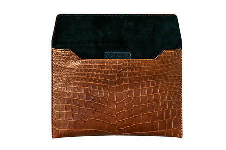 iPad 隐藏 棕色皮肤的外皮皮袋艺术质量鳄鱼皮革材料动物背景图片