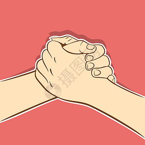 伸出援手献出爱伙伴关系 携手合作或相互支持概念设计以及手指黄色社会团队联盟合伙手势插图友谊帮助设计图片