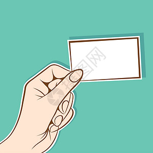 手拿白色卡片手持空白信息泡沫概念设计社会卡片插图商业电话创造力气泡绿色白色演讲插画