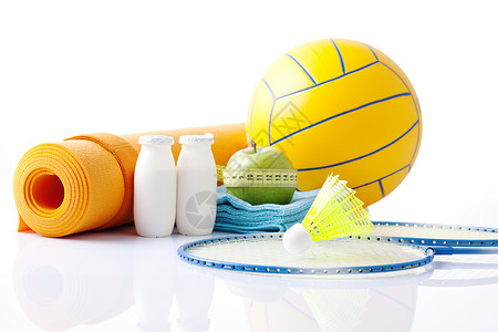 排球垫球带有膳食的体育和健身设备乒乓球运动员团体市场篮球身体女性纤维球拍瑜伽背景