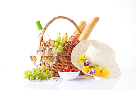 野菜篮子和食物美食空地饮料酒杯午餐面包酒精派对玻璃庆典背景图片