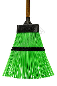 Broom 孤立在白色背景上家政擦洗工艺柳条魔法洁净清扫灰尘扫把树枝背景图片
