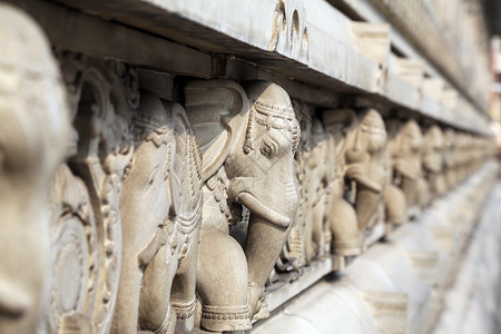 加尔各答寺庙艺术雕像神话崇拜宽慰建筑学雕刻岩石石头地标背景图片
