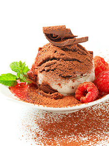 冰奶油甜甜点酸奶配料冰淇淋软糖圣代香草巧克力甜点水果糖浆背景图片