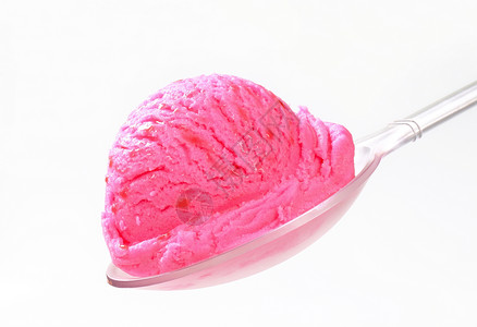 粉红色冰淇淋粉色冰冻塑料水果库存勺子美食味道甜点食物背景图片