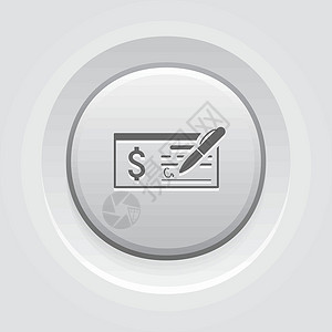 汇票货币支票业务图标插画
