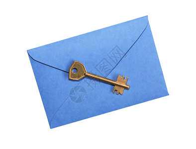 密钥在信封上背景图片