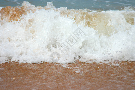 海波海浪海滩背景图片