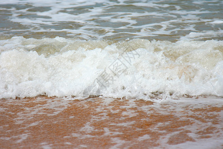 海波海浪海滩背景图片