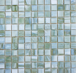 绿色马赛克瓷砖抽象纹理和背景装饰正方形浴室建造墙纸艺术陶瓷制品厨房地面背景图片