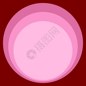 粉色红色圆红色粉红圆反向背景艺术插画