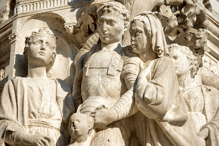 圣马可的建筑细节雕塑高清图片