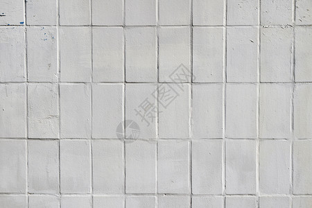 白漆陶瓷瓷砖墙背景图片