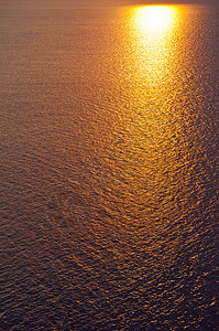 夕阳日出 海水海洋地平线植物黄色紫色辉光橙子日落反射背景图片