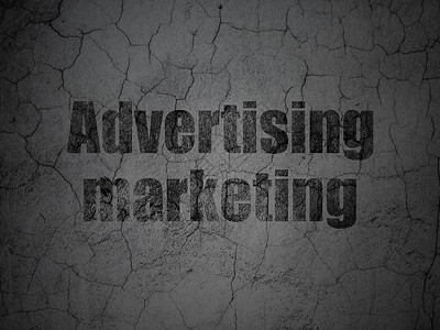 商业概念 以墙壁背景为背景的广告营销背景图片