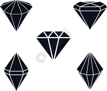 钻石宝石珠宝收藏水晶白色插图圆圈石头奢华背景图片