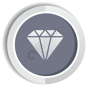 珠宝网页钻石珠宝宝石石头收藏网站奢华插图网页水晶图标圆圈插画