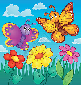 蝴蝶快乐主题图像7背景图片