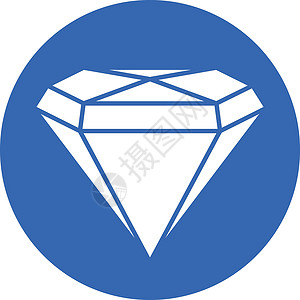 钻石宝石珠宝水晶插图奢华圆圈白色石头收藏背景图片