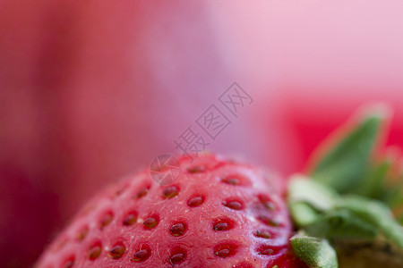草莓微距食物红色浆果水果宏观背景图片