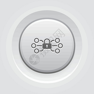 网络保护图标标识插图挂锁安全技术数据背景图片