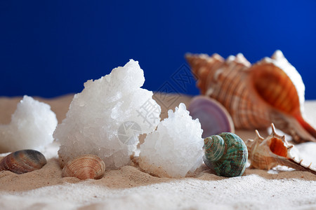 死盐瓦砾生态脆皮石头矿物海岸线化妆品卵石水晶背景图片