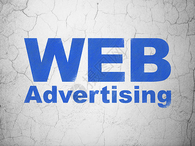 广告概念 WEB 广告在背景墙上网络插图互联网市场背景墙公关战略风化产品宣传背景图片