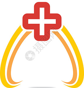 红十字会徽标红色医疗图标设计口腔科标识磨床辉光诊所卫生创造力坡度医生药品插画